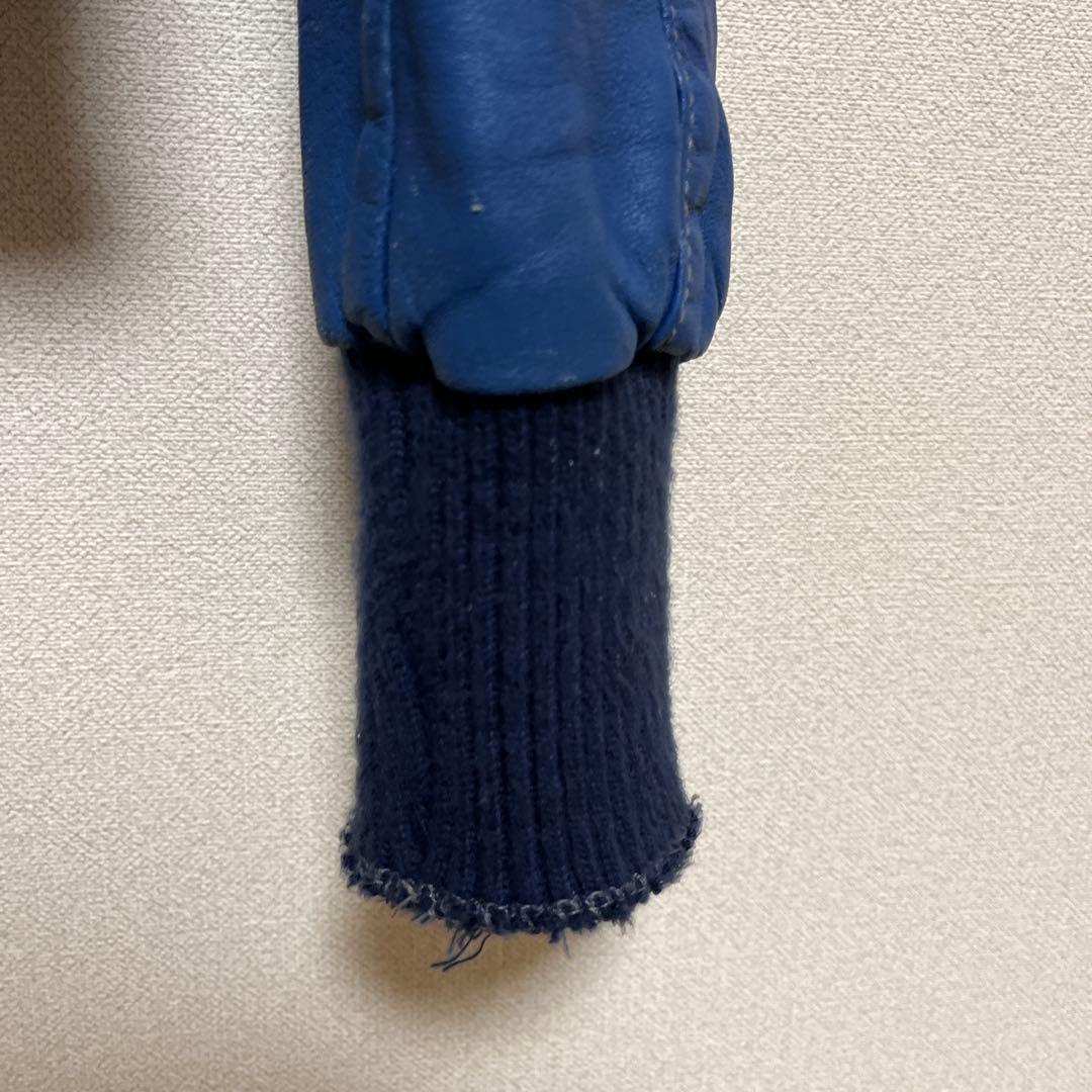 WLG by giorgio brato ブルーレザージャケット