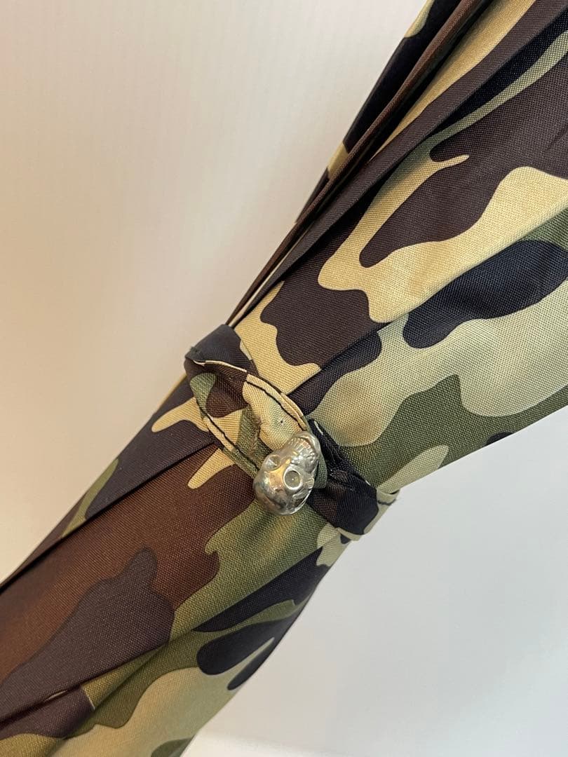 高級 pasotti パソッティ 傘 ドクロ スカル 迷彩 カモ柄 希少