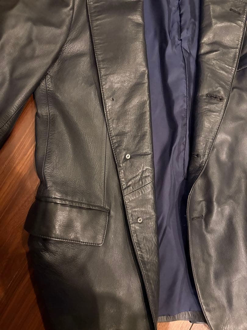 BURBERRY BLACK LABEL レザージャケット 黒