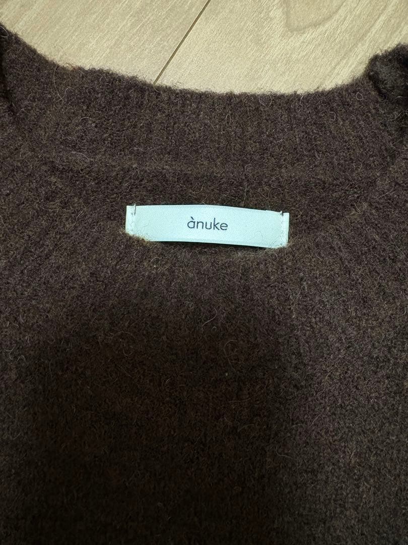 anuke　Layered Scarf Knit