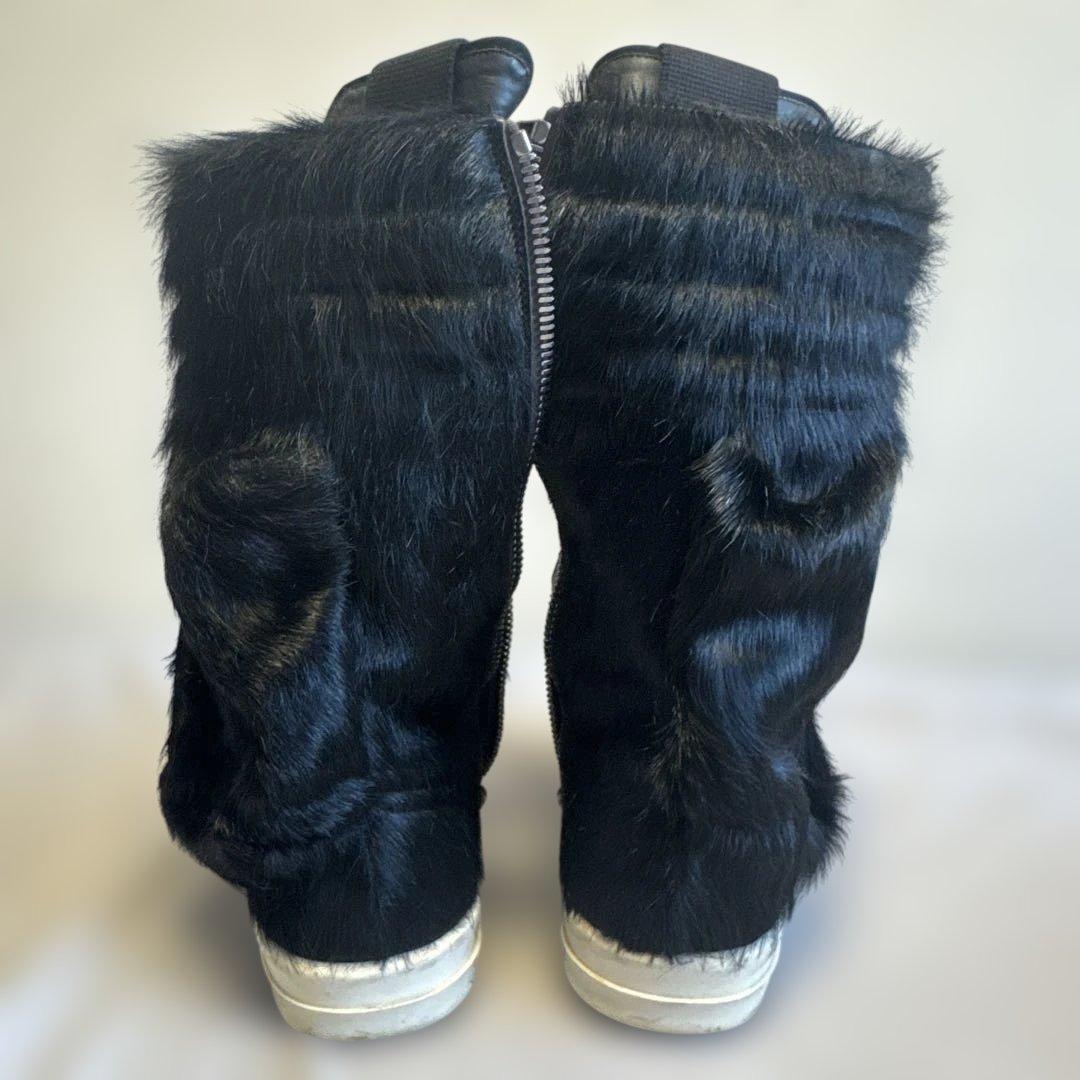 靴 Rick Owens FW22 Cargobasket black fur 41
