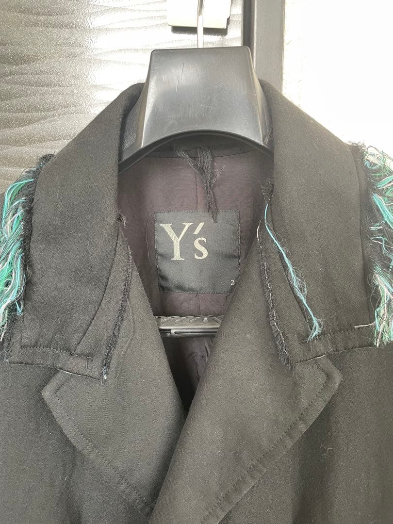 Y’s フリンジ付きジャケット　ブラック　サイズ2