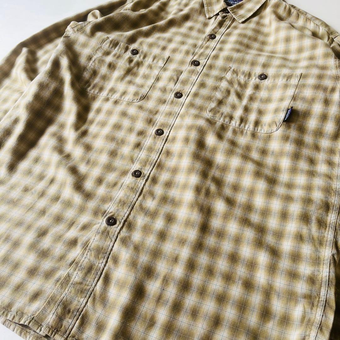 Patagonia 2005年製 L/Sフランネルシャツ オンブレ ルーマニア製