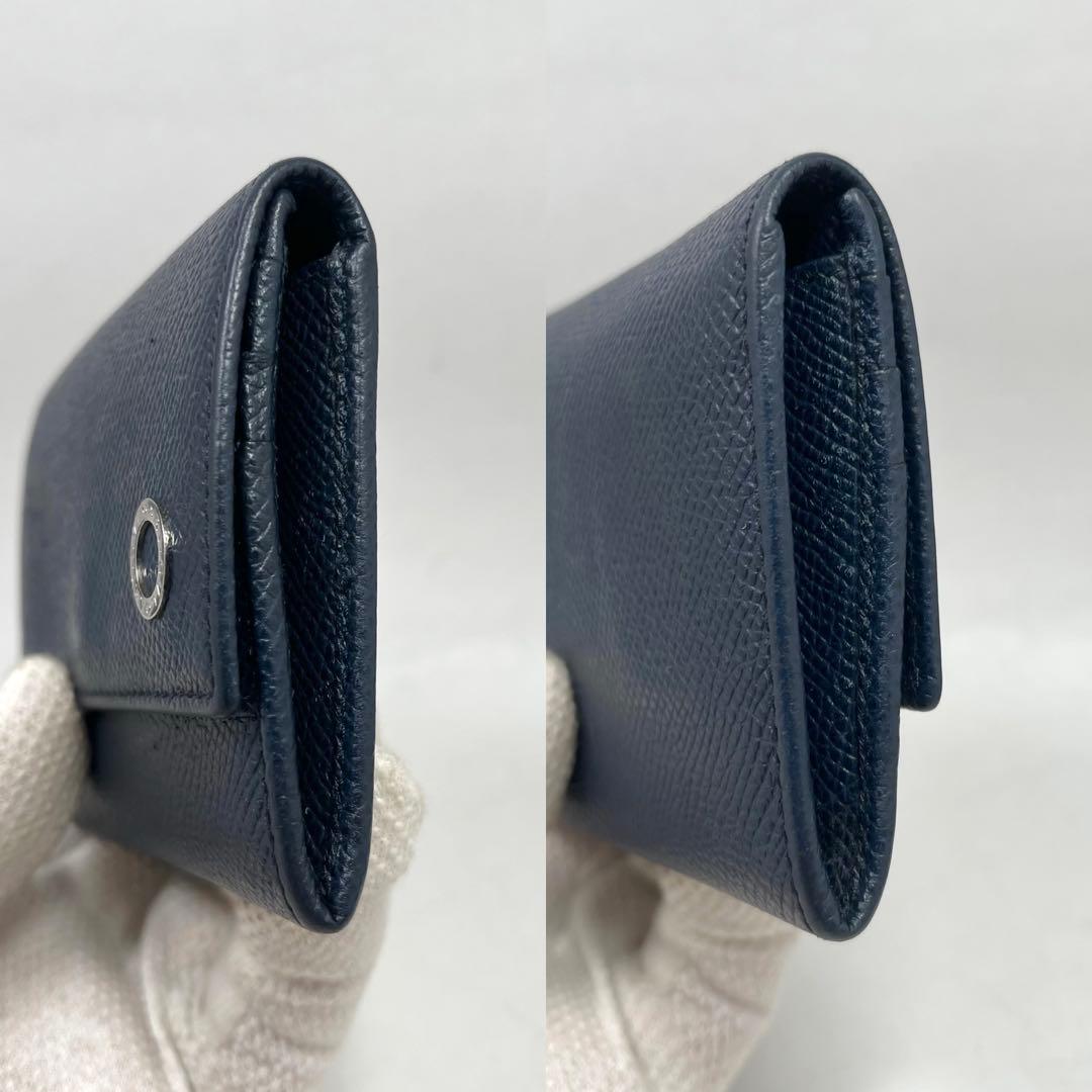 【美品】ブルガリ　ケース　ビーゼロワン　ネイビー　レザー　希少