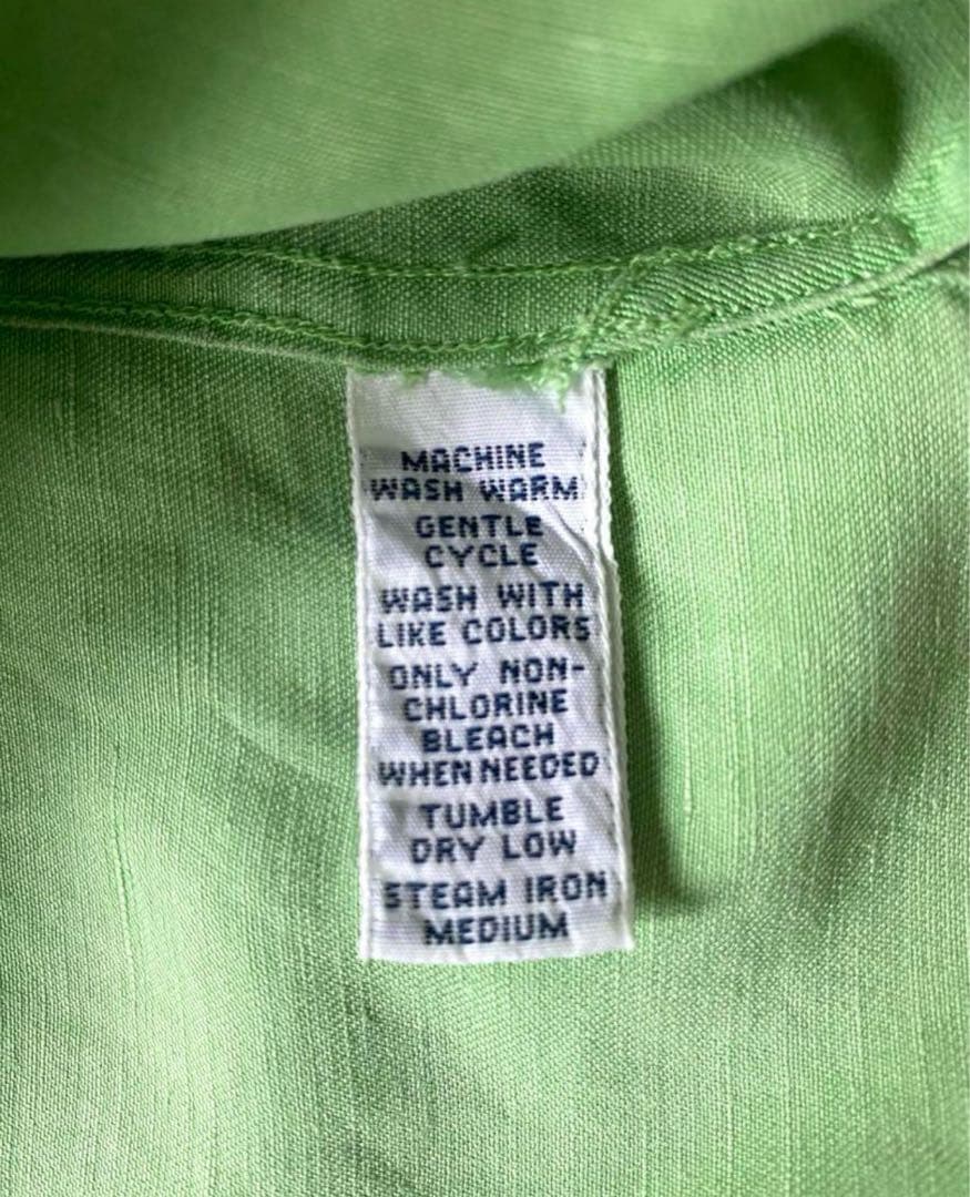 90's Ralph Lauren グリーンM CALDWELL オープンカラー
