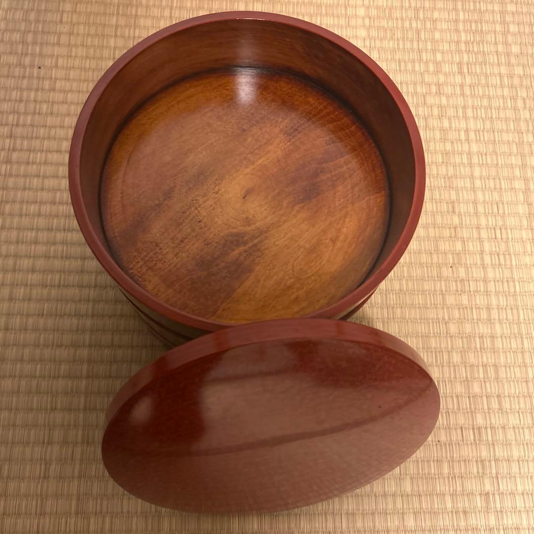 値下げ中【新品未使用】後藤塗　三段重　丸重箱
