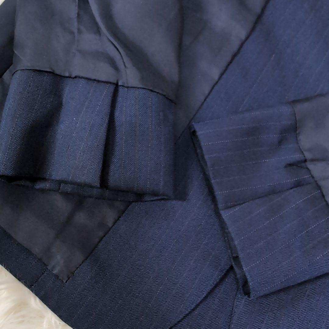 KASHIYAMA パンツスーツ 上下セット ウール100% ネイビー