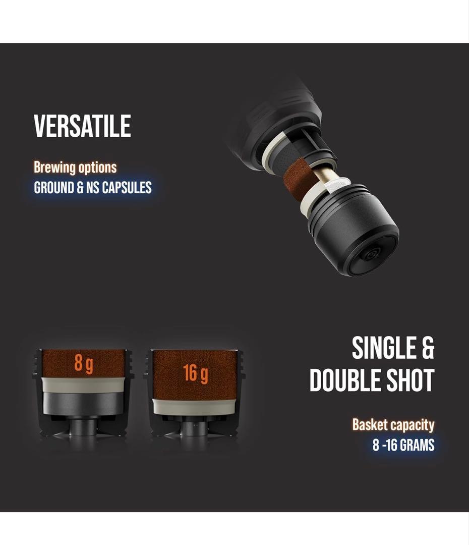 WACACO PIXAPRESSO、コーヒーメーカー、電動＆ポータブル