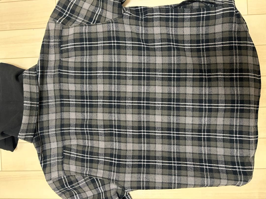 Supreme フード付きチェックジャケット