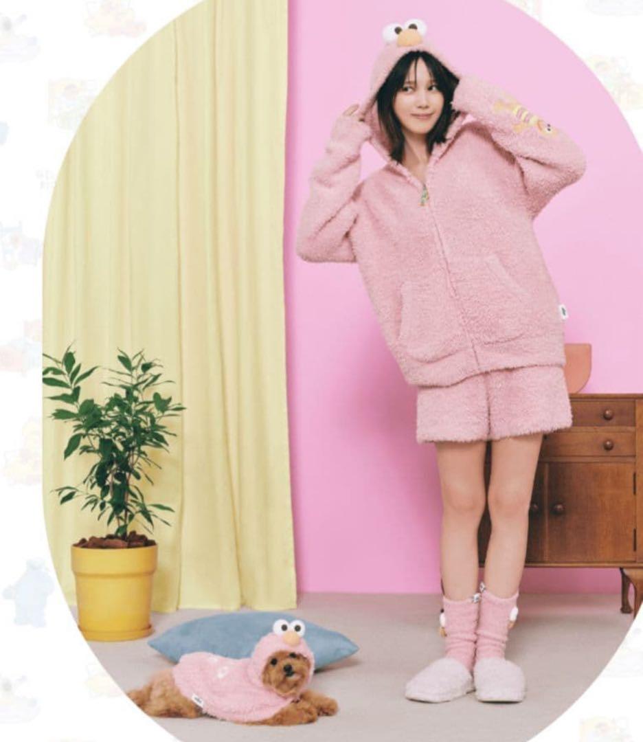 【新品】ジェラートピケ　セサミストリート エルモ　ルームウェア＆ルームソックス