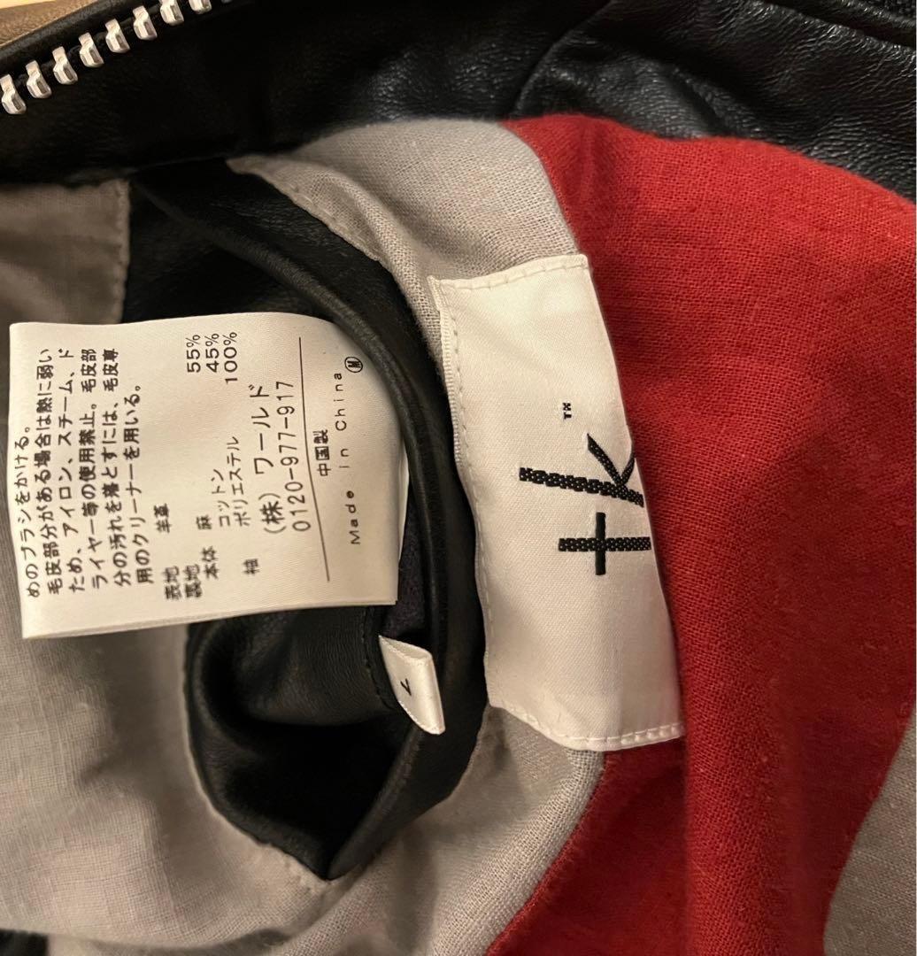 Schott tk.TAKEO KIKUCHI レザージャケットブラック L