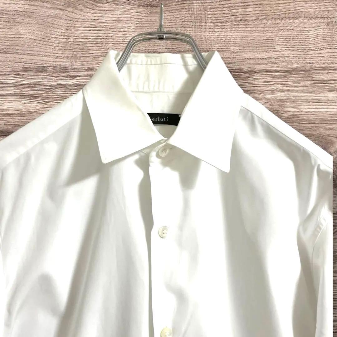 美品✨Berluti ホワイト 長袖ワイシャツ ドレスシャツ A41