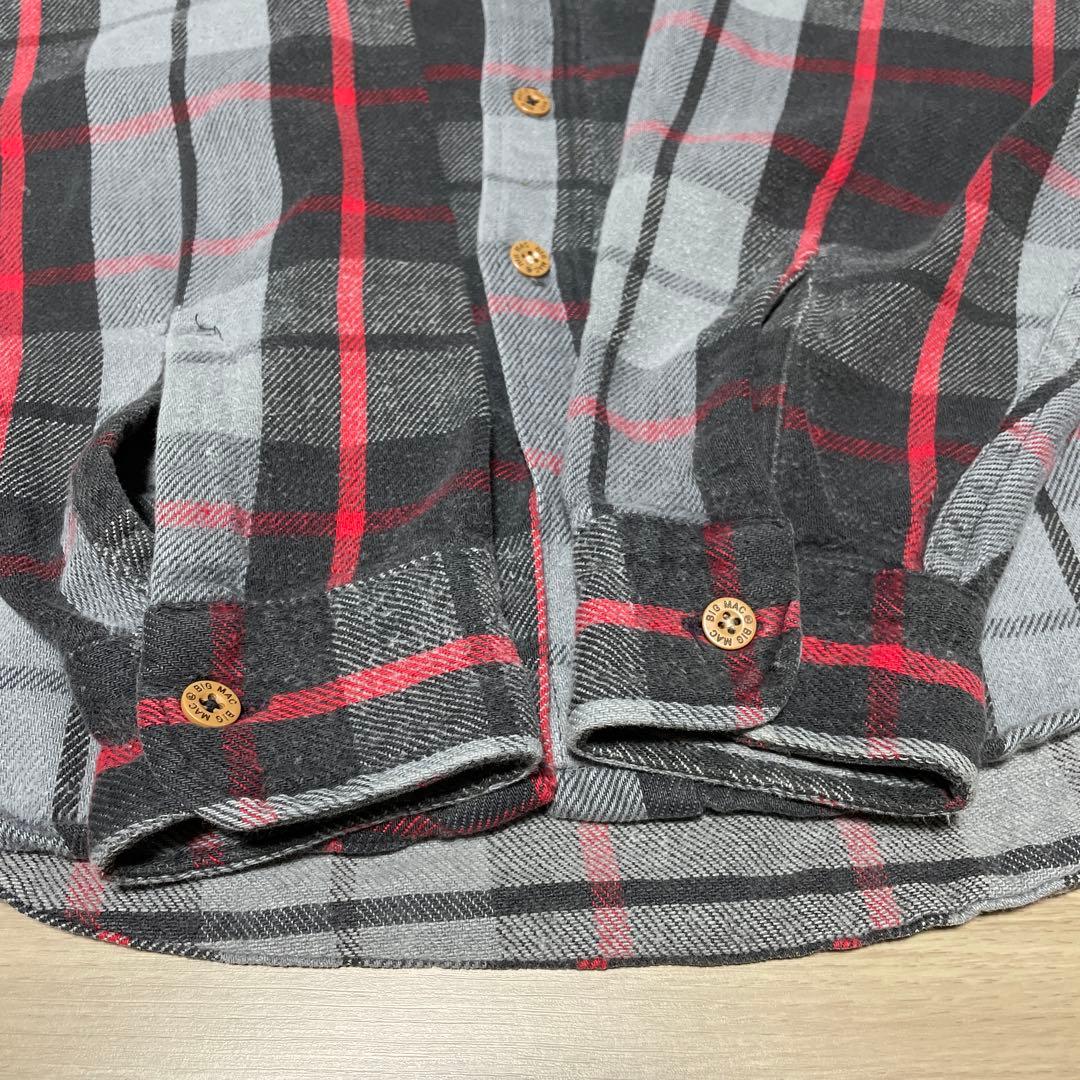 80s USA製 BIGMAC ヘビネル 好配色 ネルシャツ JC Penney