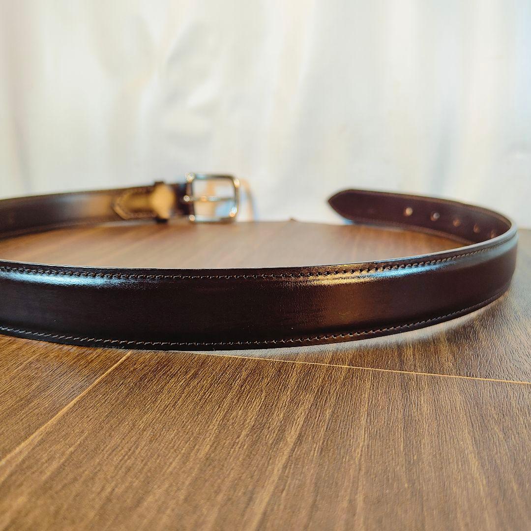 【極艶極上品】ホワイトハウスコックス　英国製ブライドルレザー 高級ドレスベルト