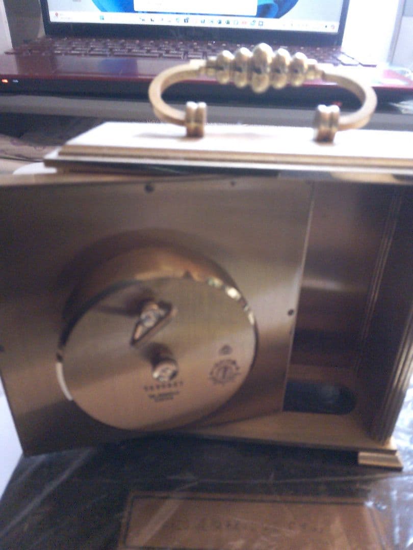 kuma 　スイス製　インホフ置時計　機械手動式