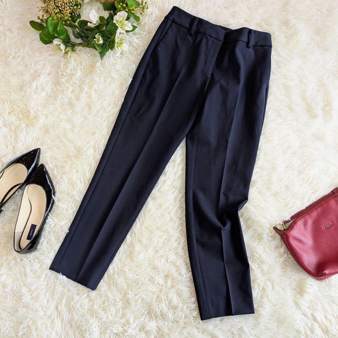 プラステ　セットアップ　パンツ　ブラッシュドバック　S/S　ネイビー