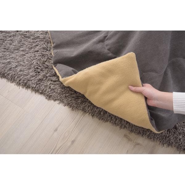 おしゃれ ふかふか かわいい 暖かい 撥水加工 長方形 こたつ布団 グレー