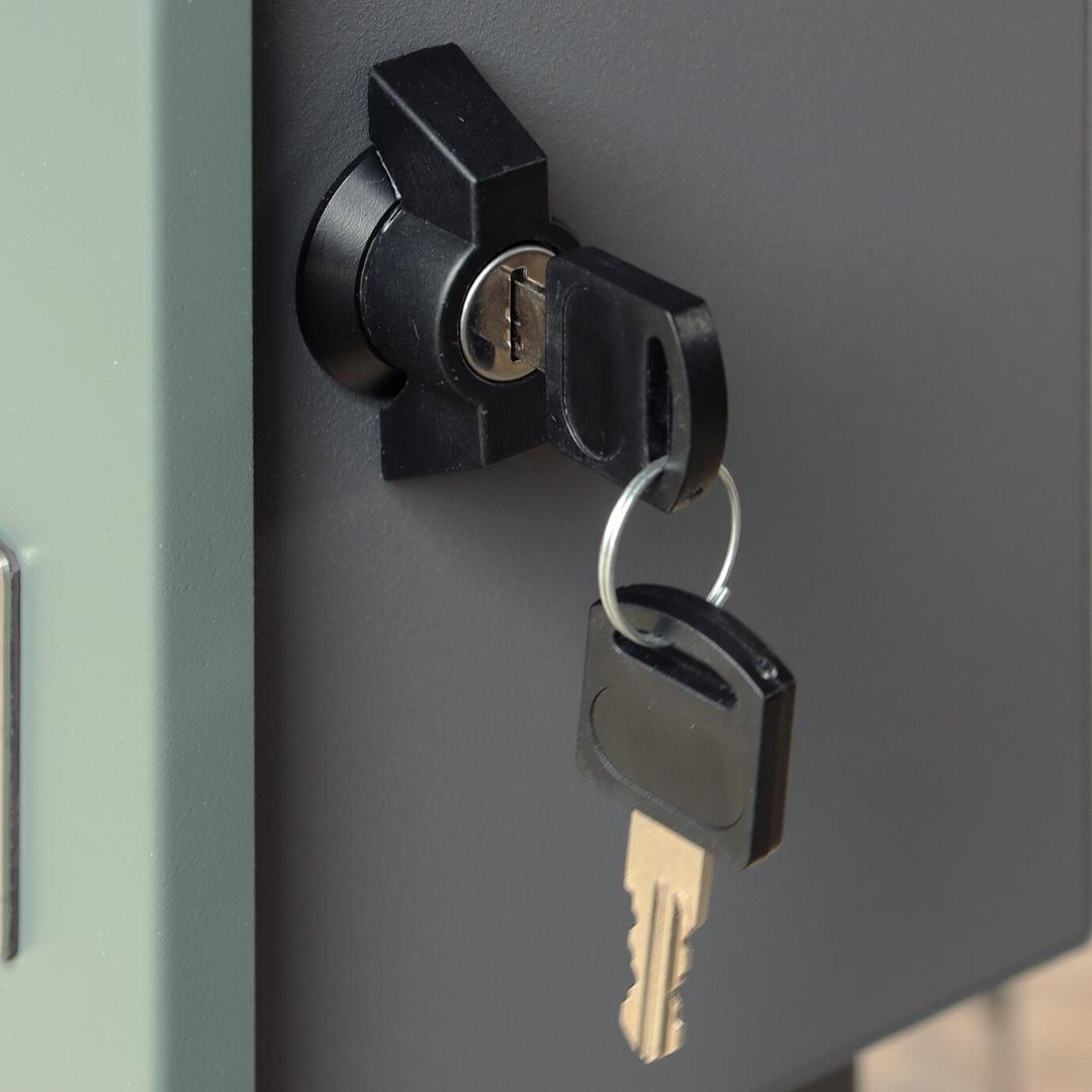 MJ PT DLA　スタンドポスト　郵便ポスト　グリーン