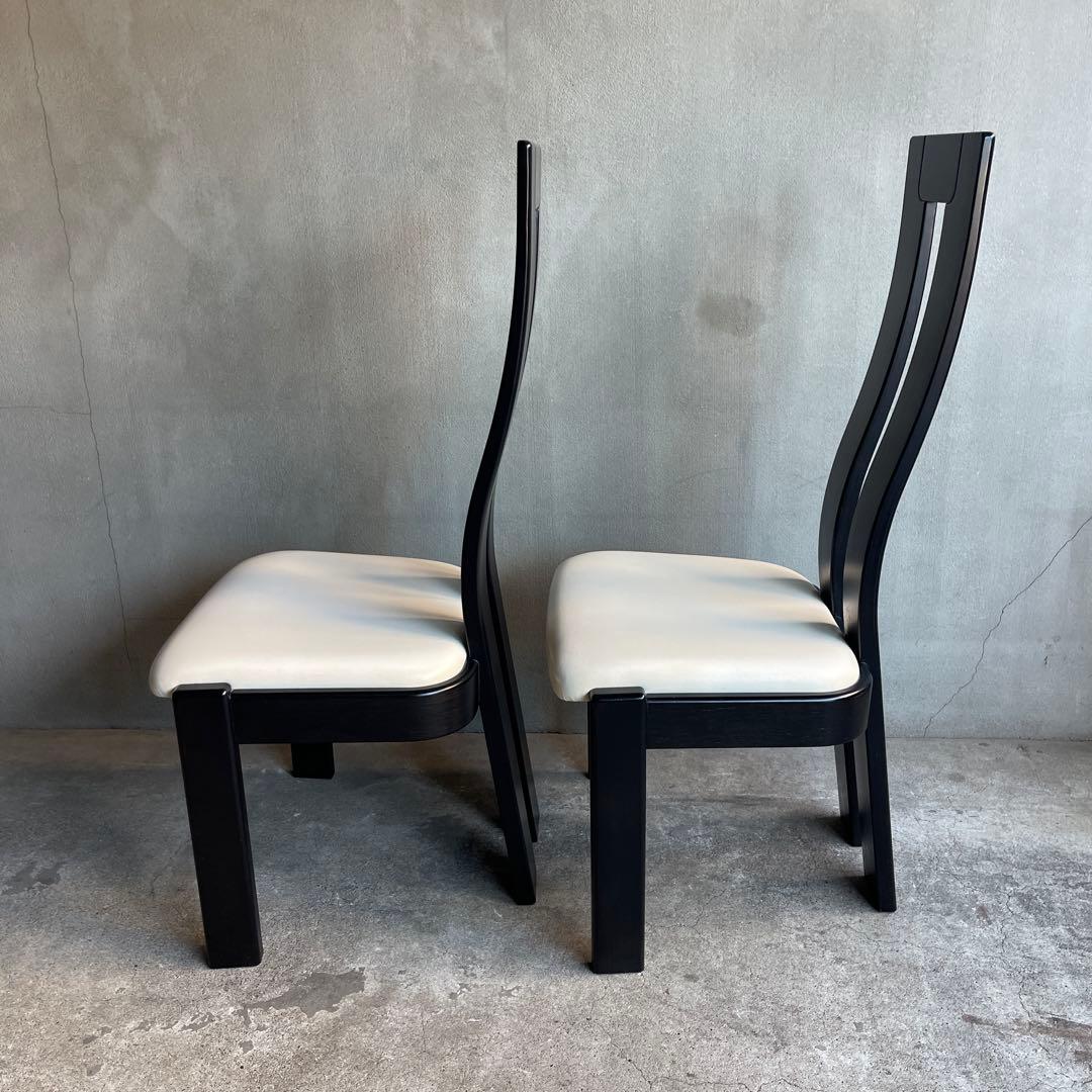 極美品　天童木工　ハイバック　ダイニングチェア　4脚セット　オーク材　モダン