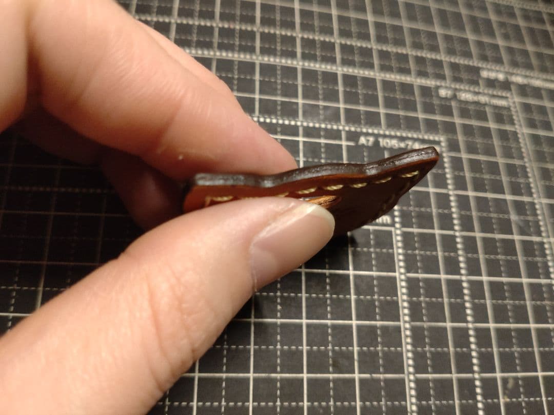 交渉中　B7-1ライトブラウン　猫型キーカバー大