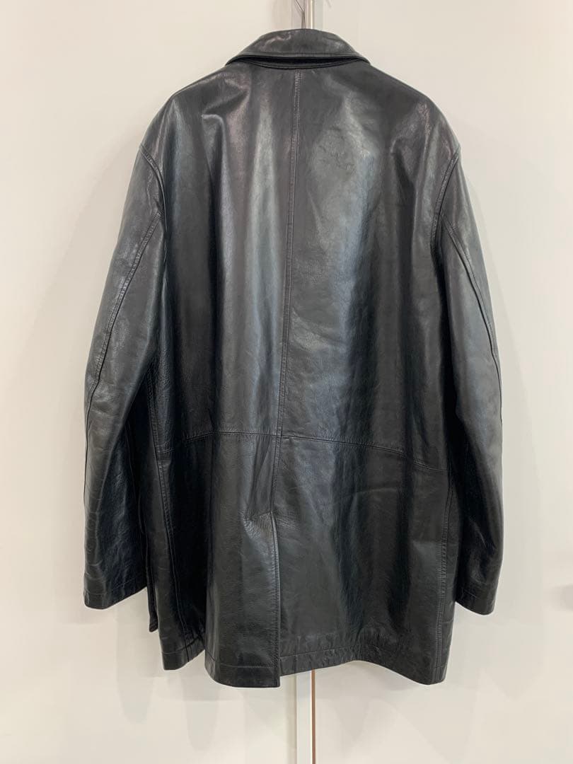 Polo by Ralph Lauren ブラック レザー カーコート