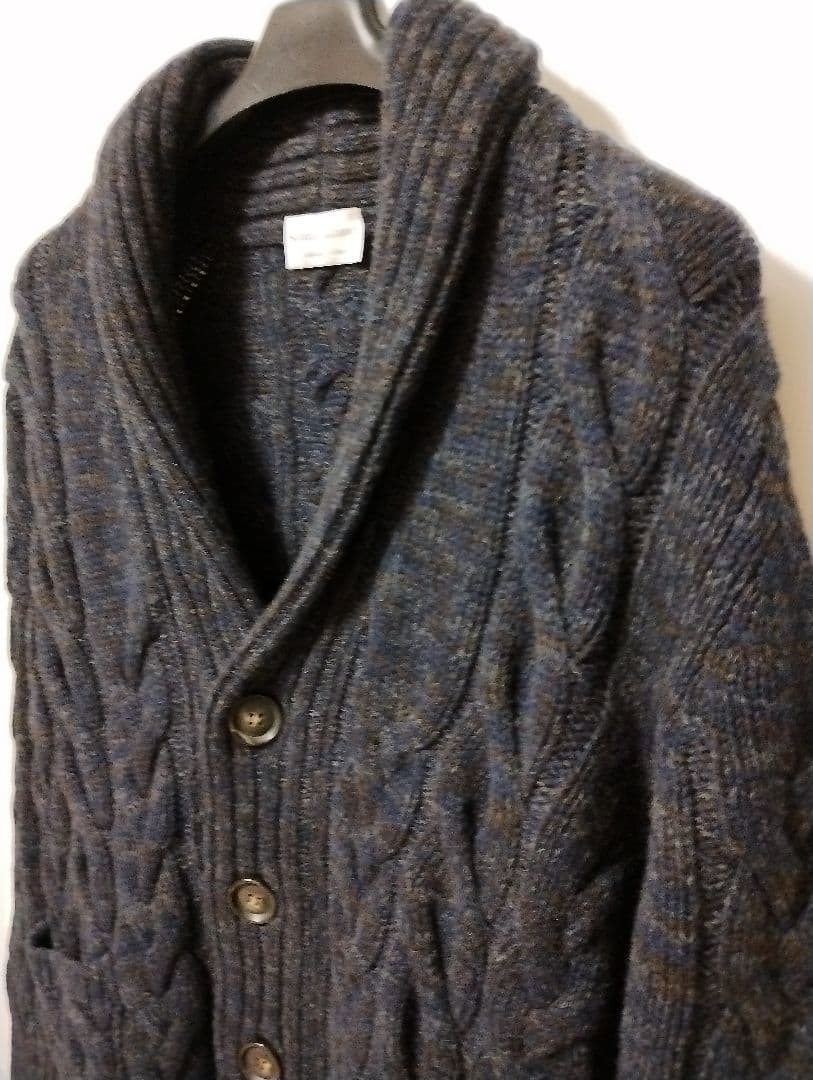 セッテフィーリ カシミア ウールカシミヤ ショールカラーカーディガン