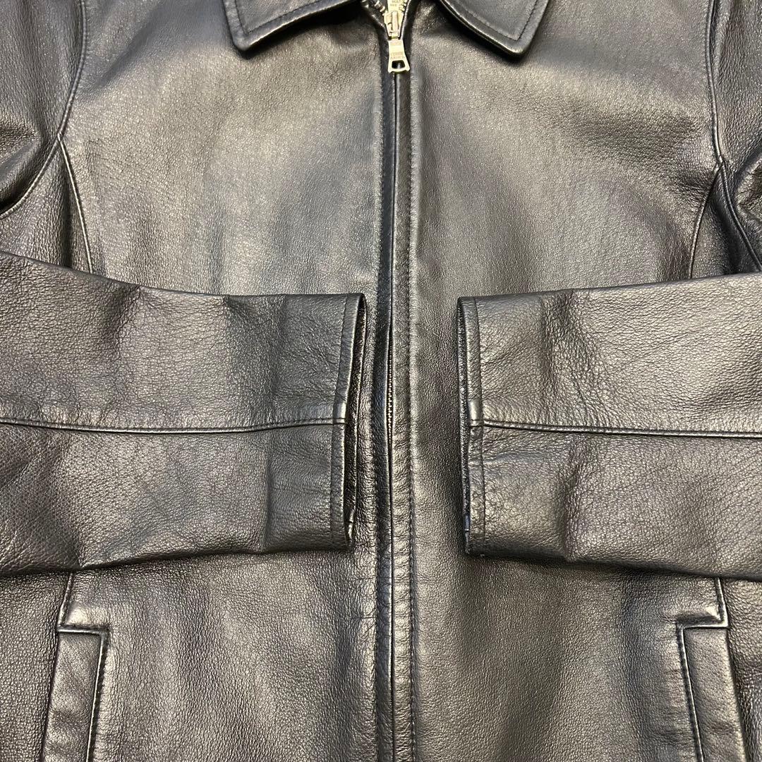 美品　90s EDDIE BAUER single leather jacket