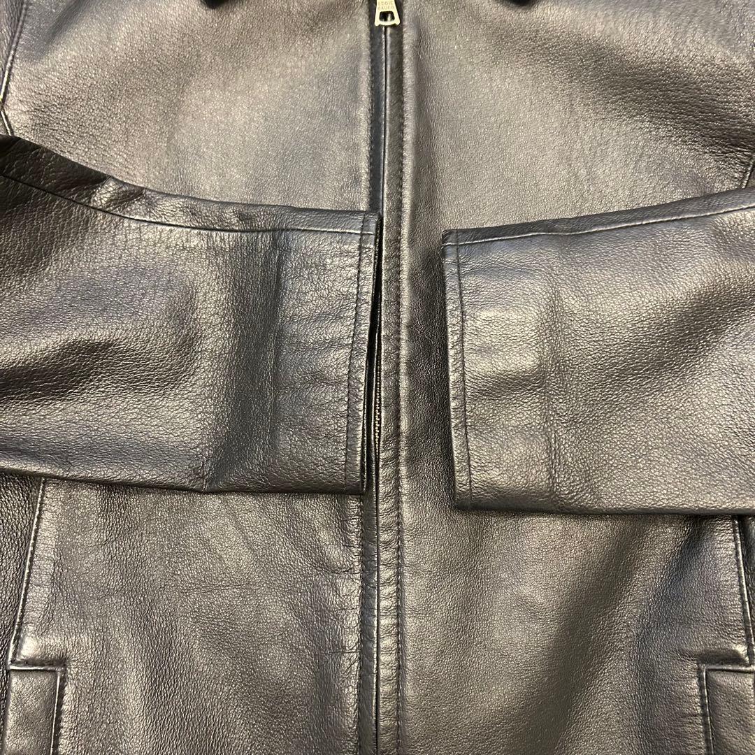 美品　90s EDDIE BAUER single leather jacket