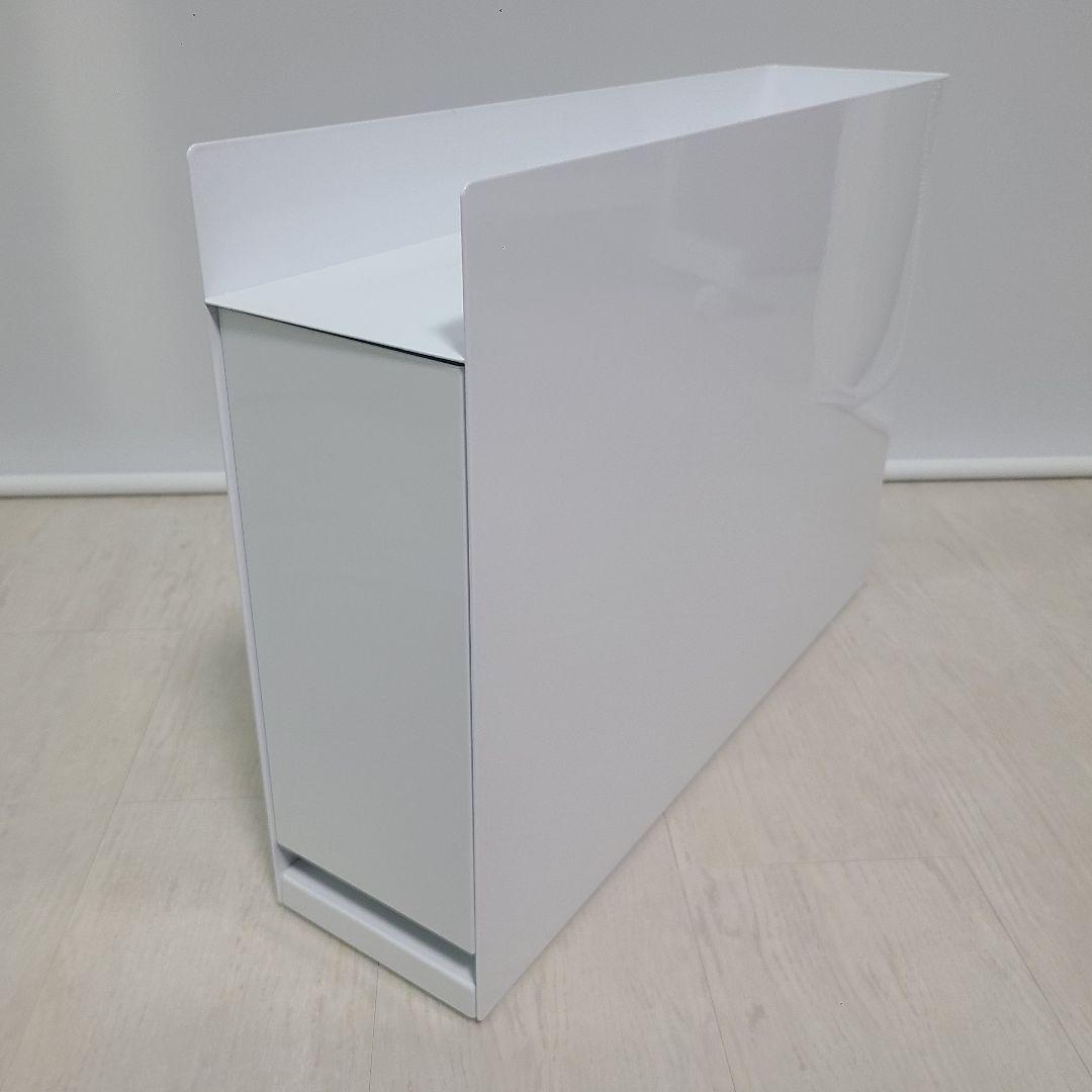 【人気】tower タワー　隠せる調味料ラック 白　コンロ横