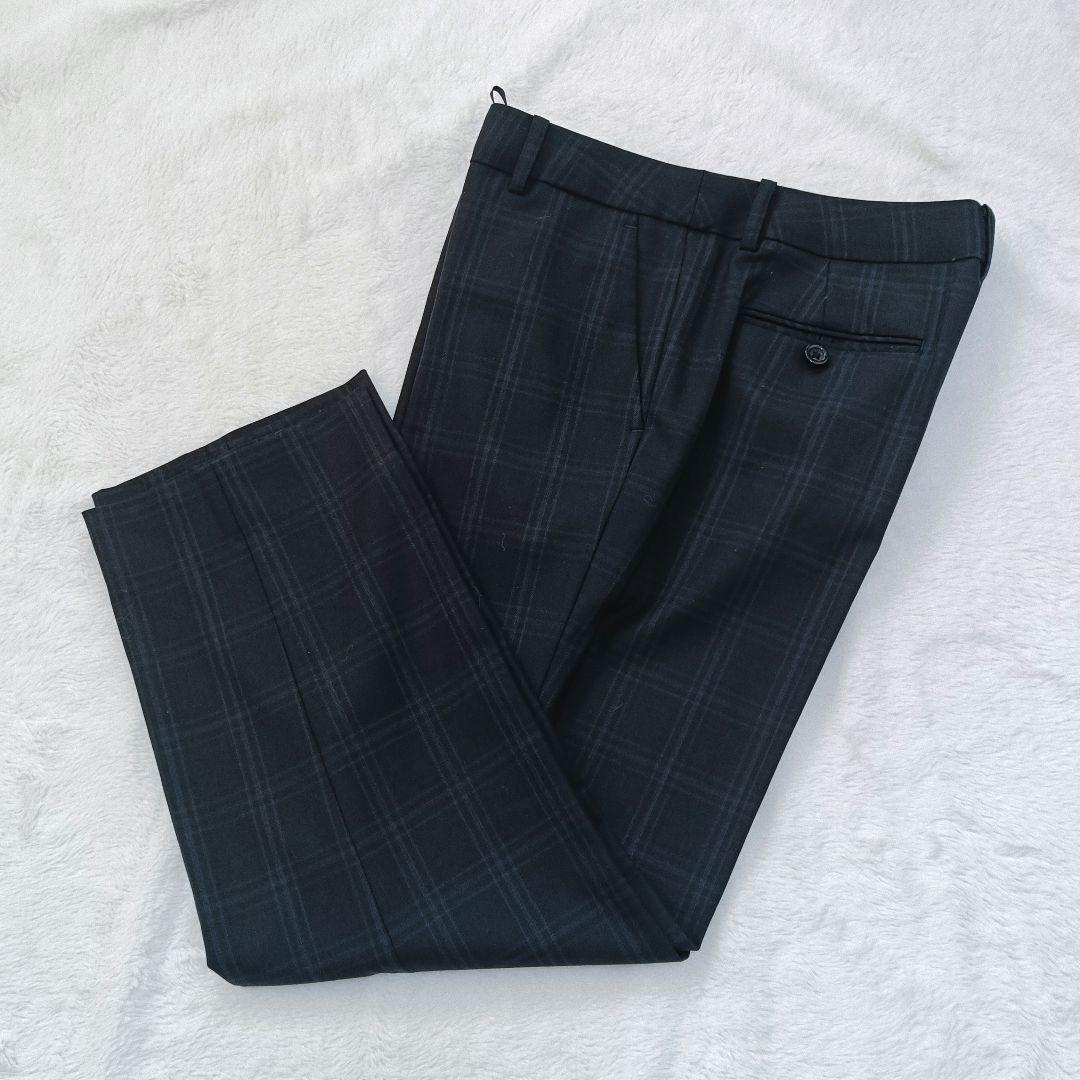 パンツスーツ ストレッチ 洋服の青山 n line precious ネイビー