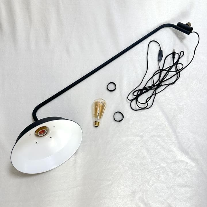 DRAW A LINE 照明セット ランプアームL + シェード + 電球付