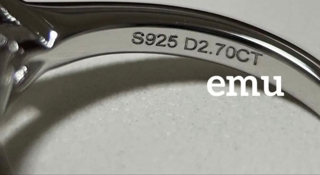 2ct / 最高級モアサナイト/ ハートシェイプリング