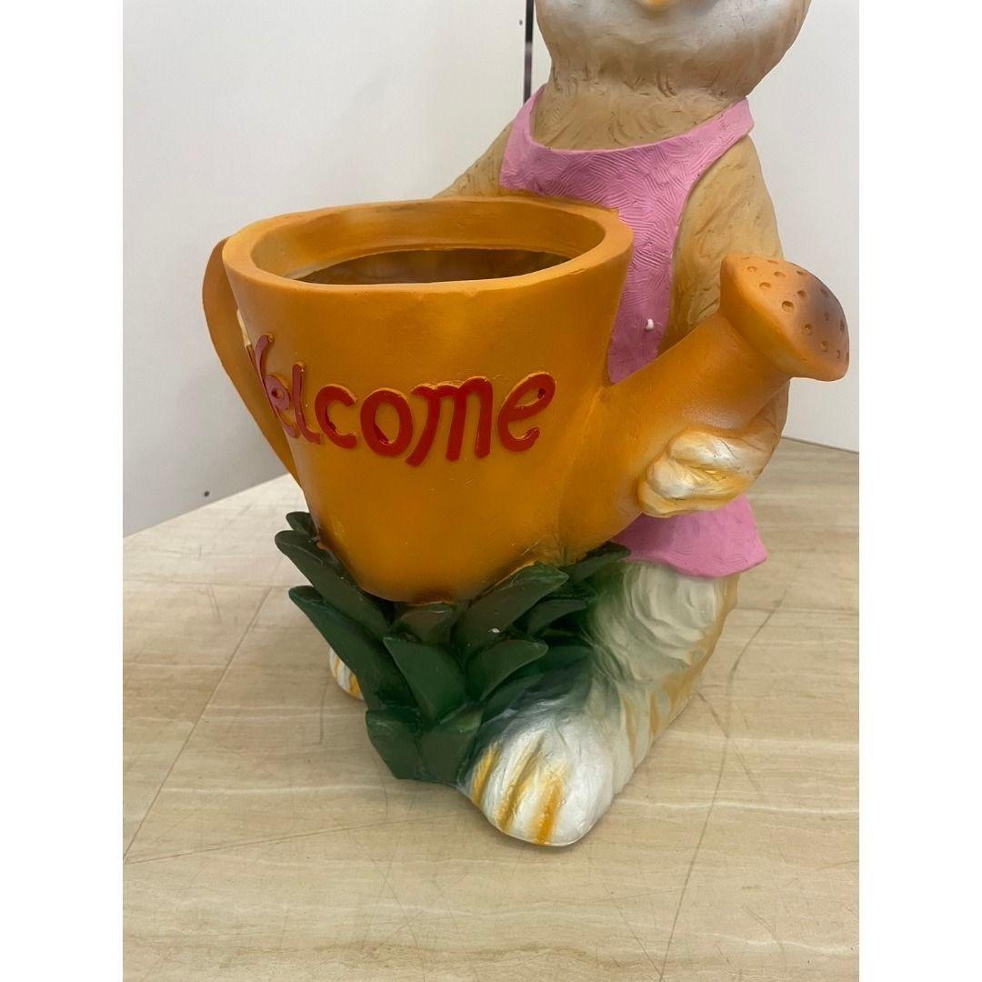 ガーデンオブジェ　ウサギ　プランター　傘立て　ヨーロピアン　園芸　置物　うさぎ