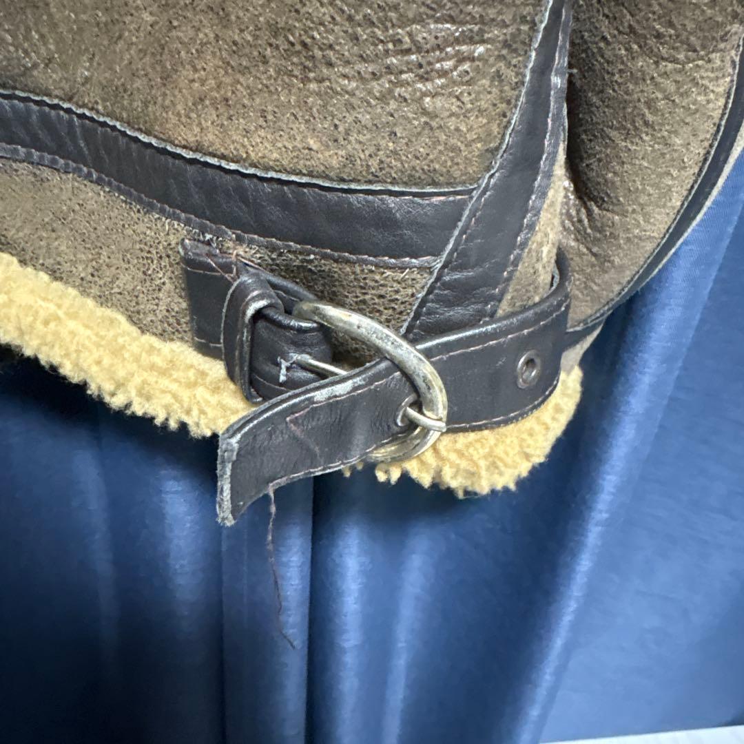 SCHOTT ショット B-3 ムートンジャケット ブラウン size32