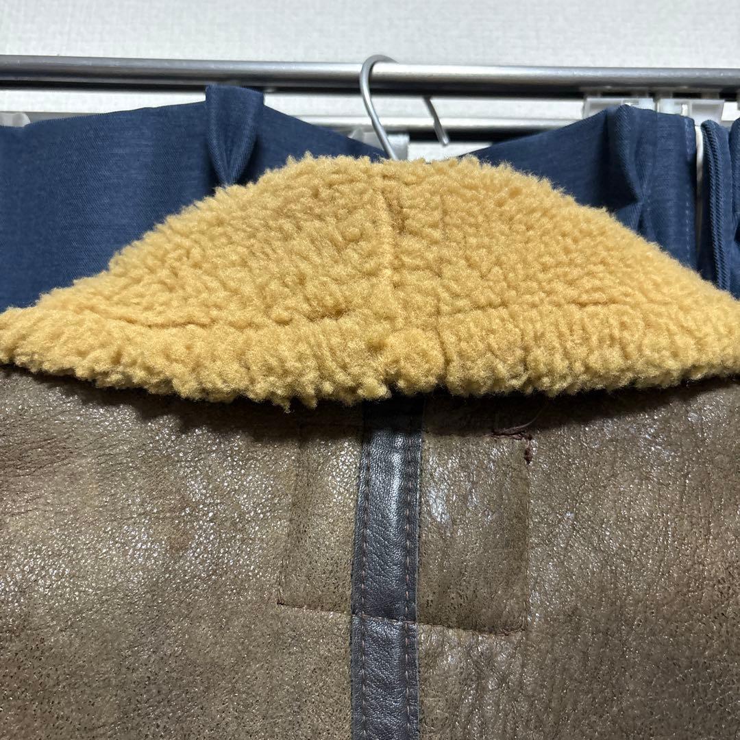 SCHOTT ショット B-3 ムートンジャケット ブラウン size32