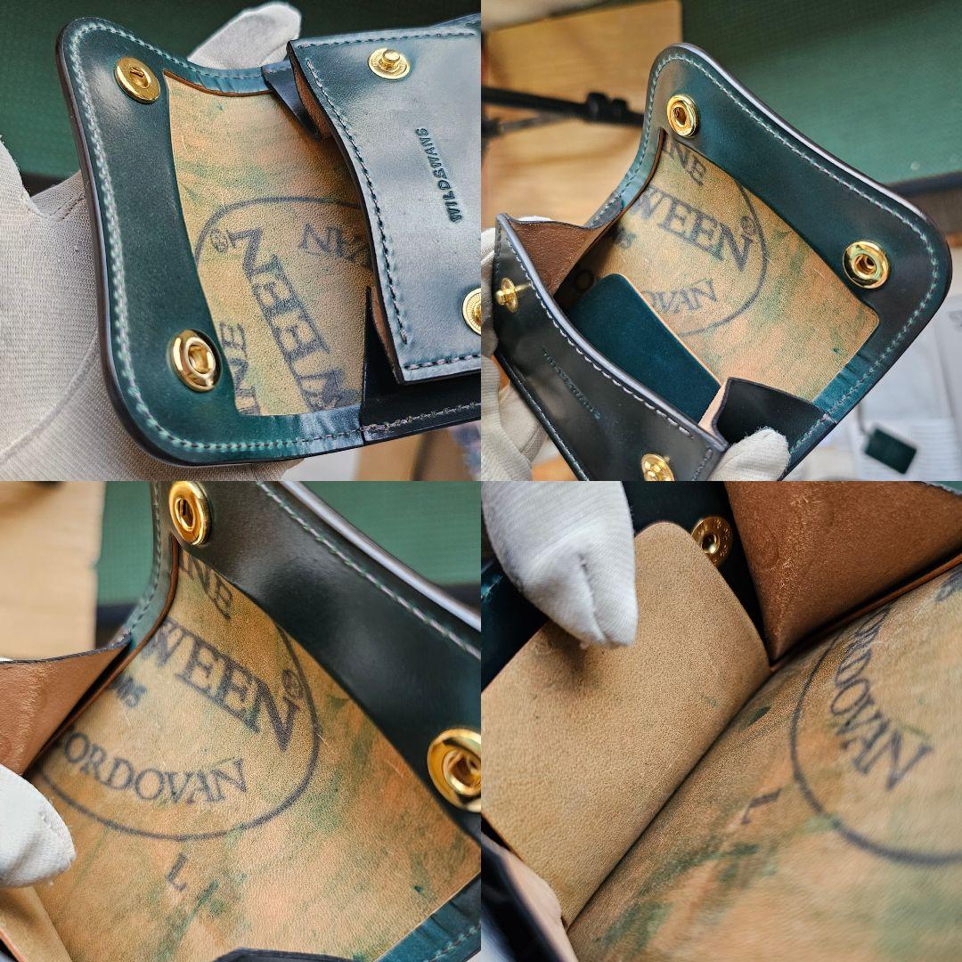 新品 ワイルドスワンズ フル シェルコードバン グリーン Cordovan 革