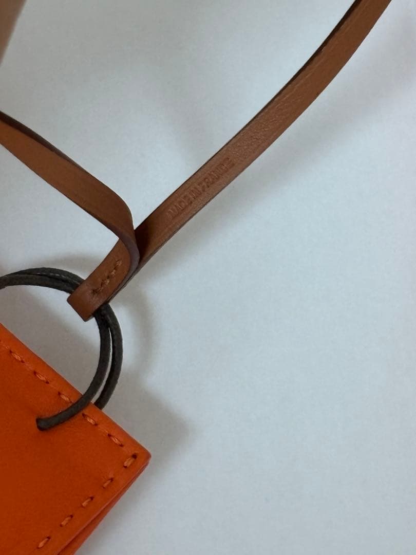 美品 HERMES エルメス チャーム サックオランジュ バッグチャーム