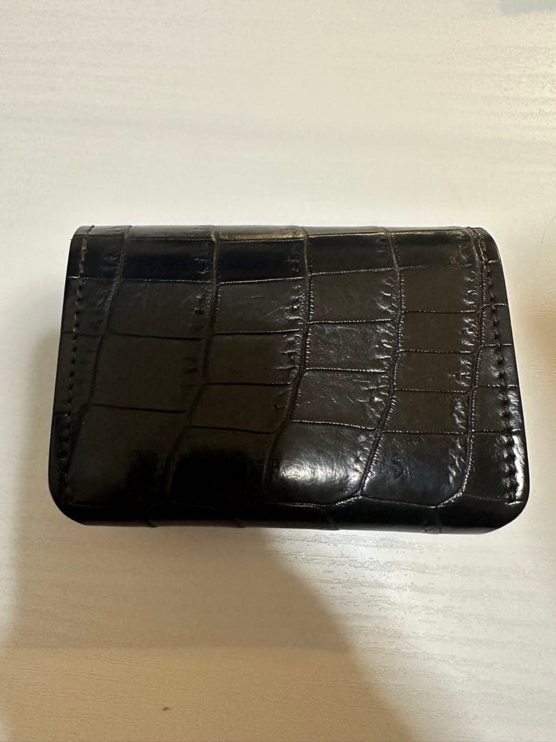 WILDSWNS ワイルドスワンズ ケース 名刺入れ アーサー クロコ 黒