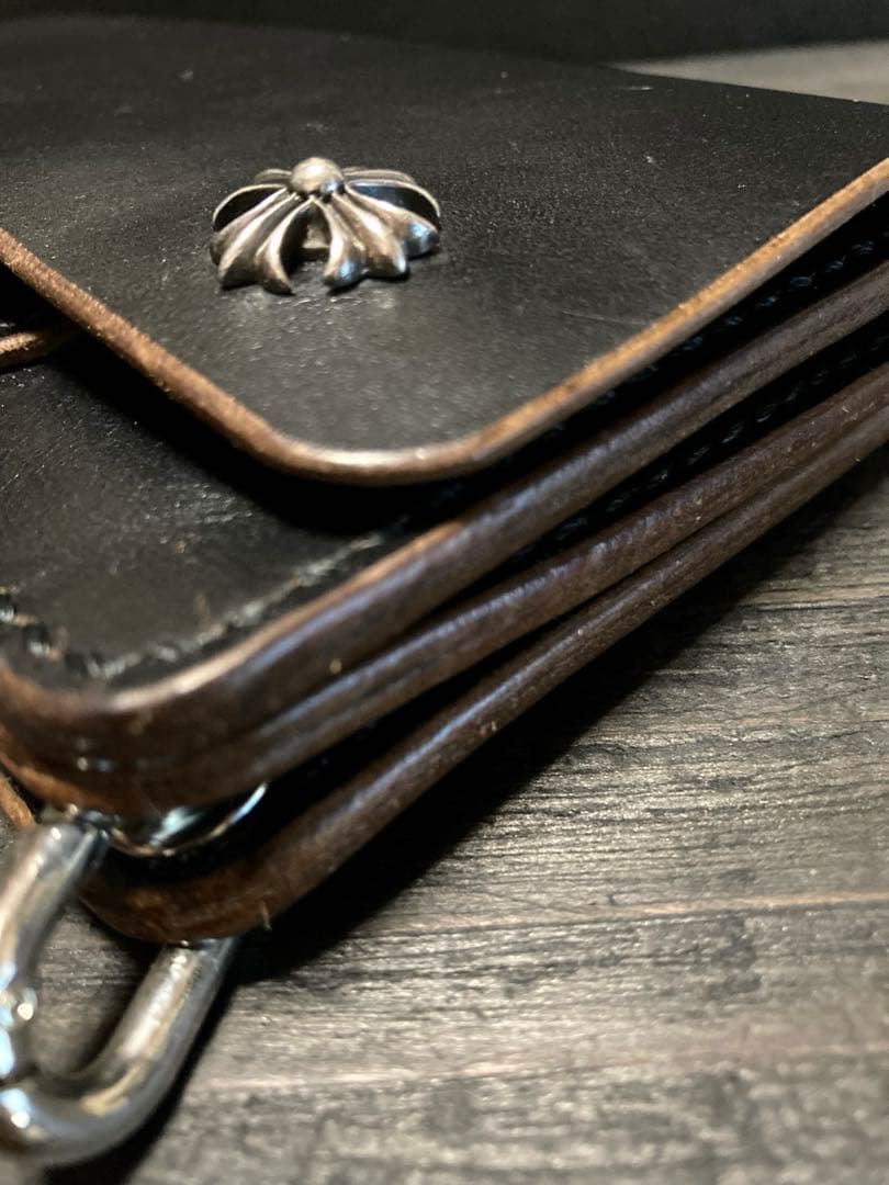 ホースバット　トラッカーウォレット　　 茶芯