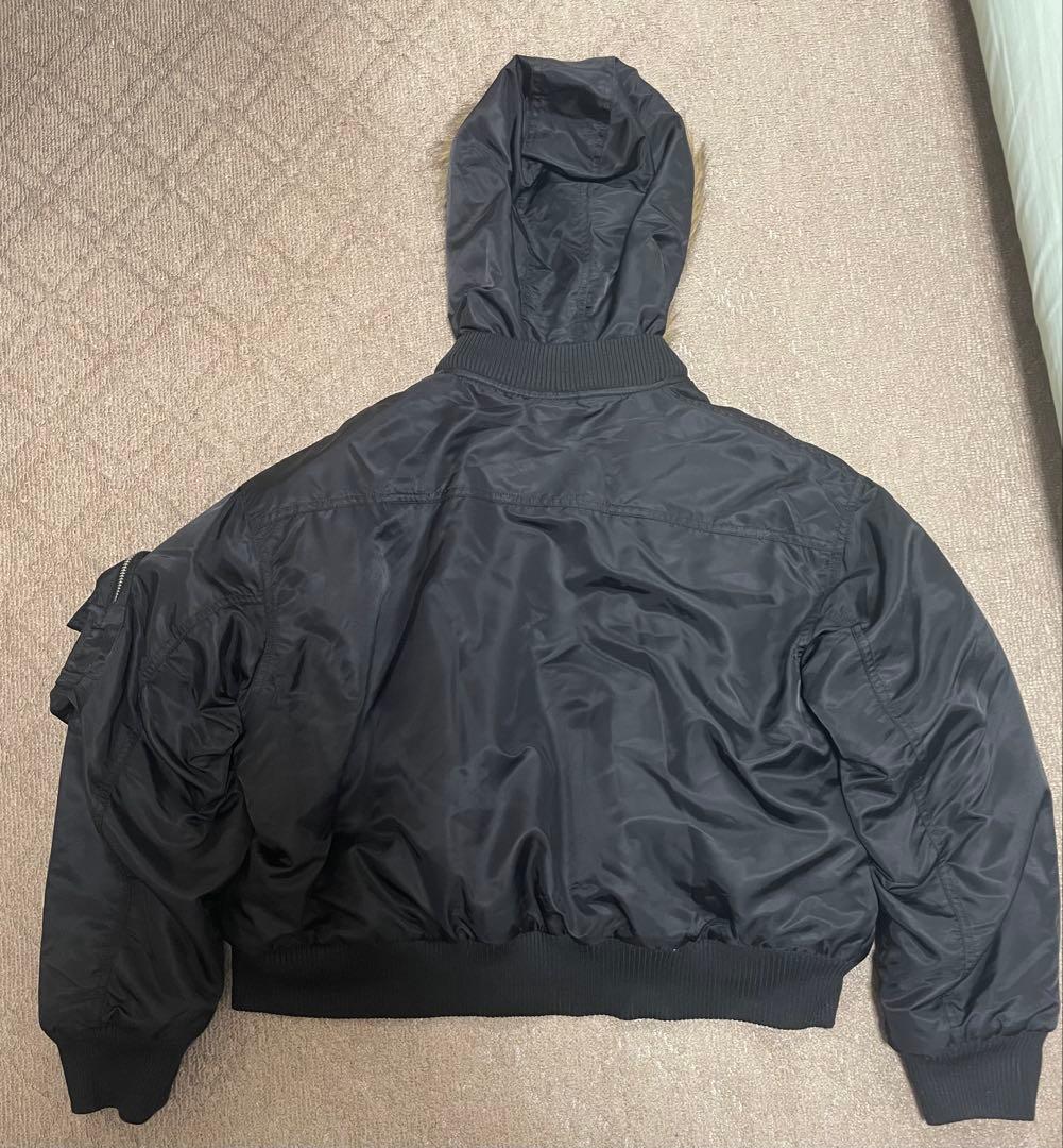 9/S PROJECT MA-1スタイル ボンバージャケット ブラック