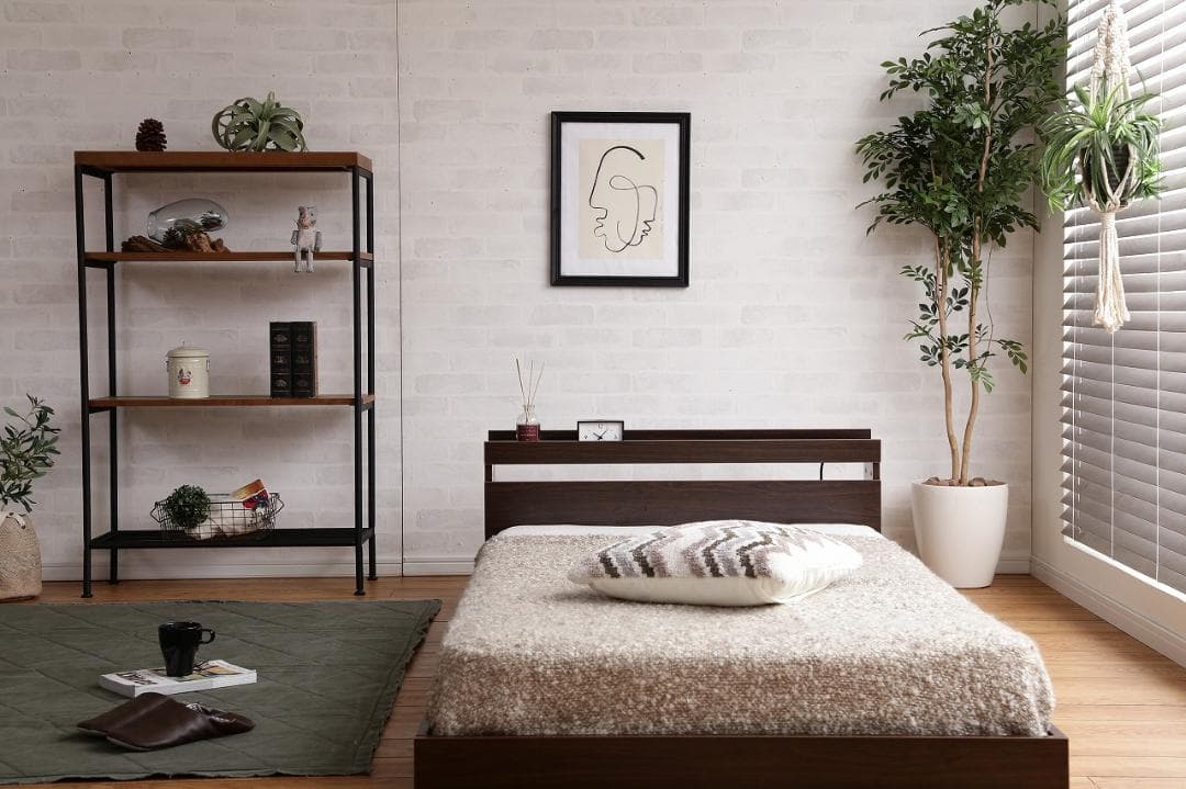 【新品・送料無料】【セミダブル】Coroa フロアベッド（マットレス付き）