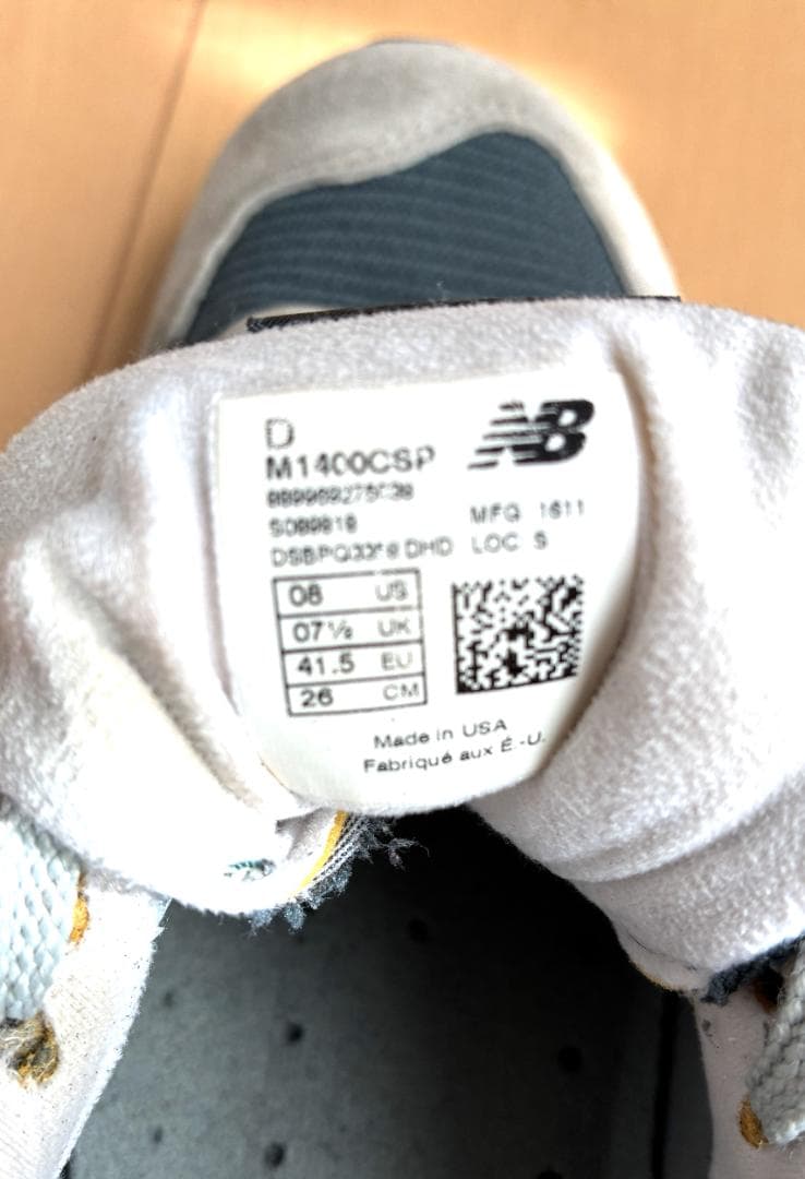 【状態良】NEW BALANCE M1400 CSP　USAモデル