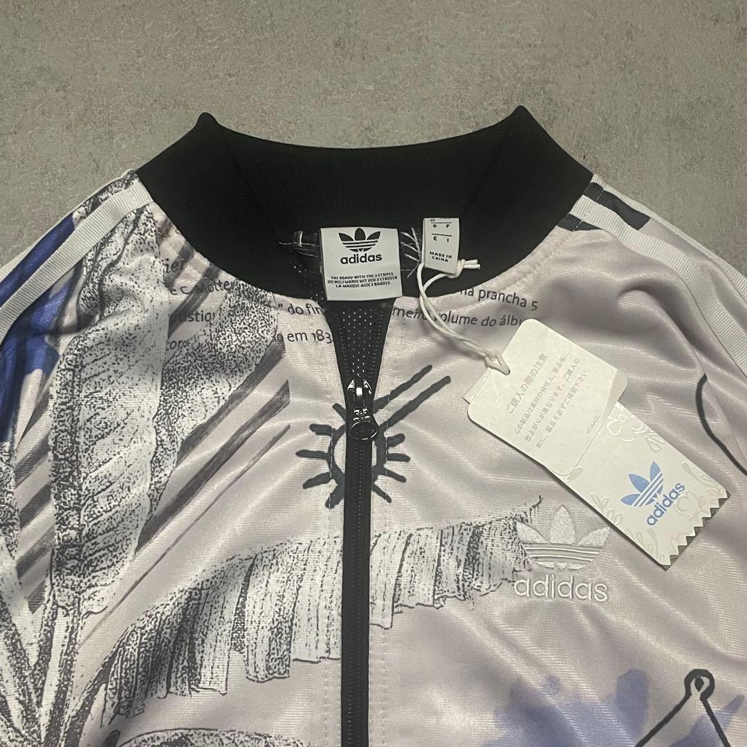 【試着のみ】アディダス　トラックジャケット　レディース　総柄　短丈　y2k