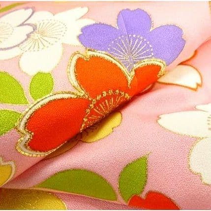 千總☆正絹☆彩り鮮やかな桜尽くし☆伝統＋モダンなテイストの7歳七五三向け祝い着