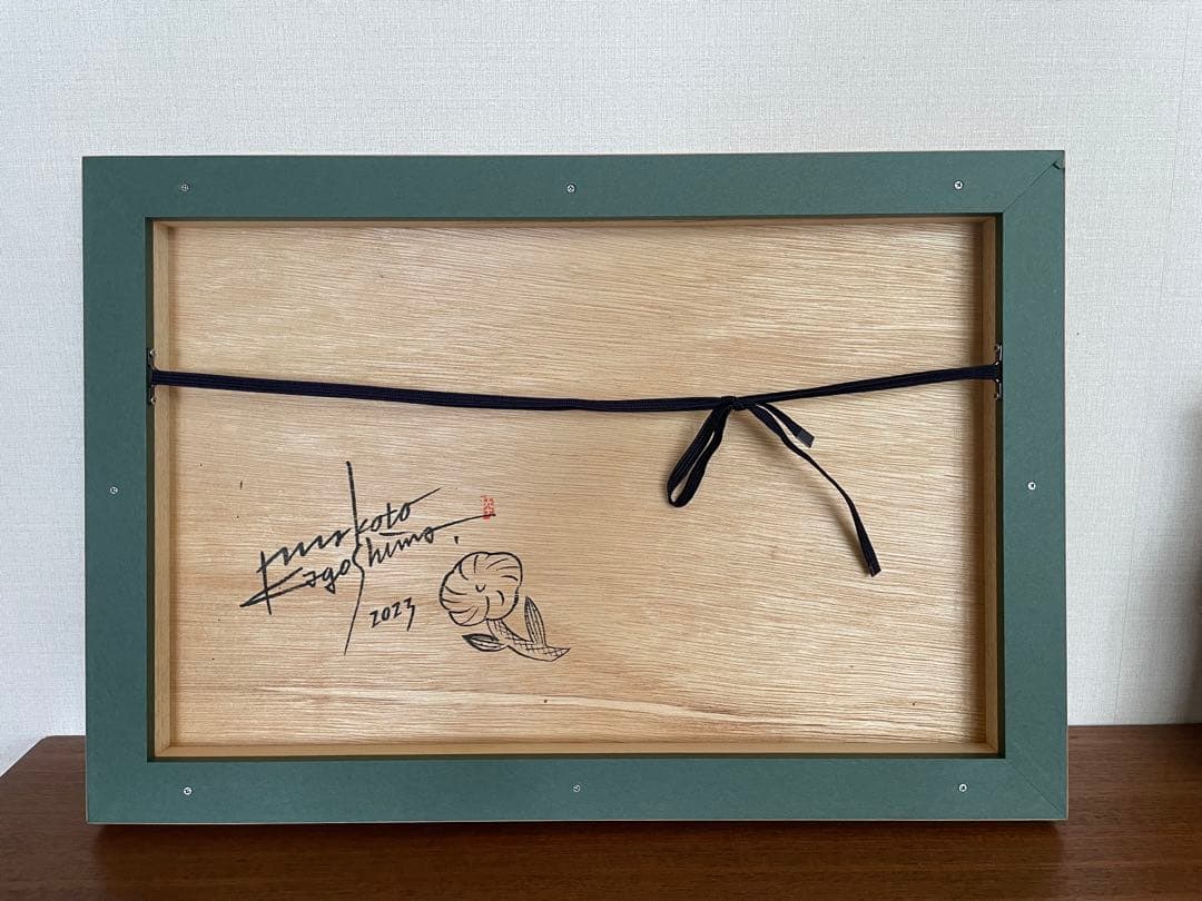 鹿児島睦　唐紙パネル　花　かみ添