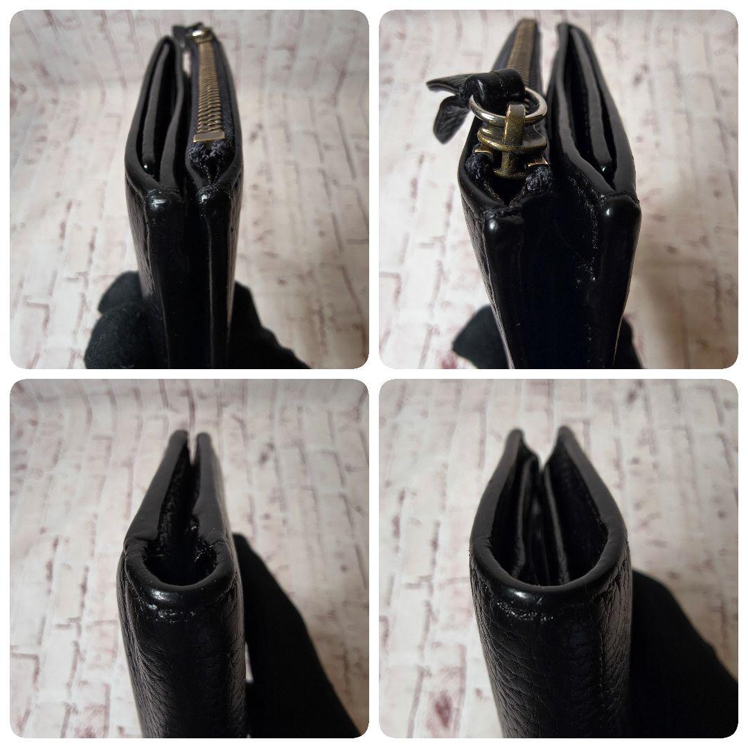 【美品】グッチ 二つ折り財布 アニマリエ 蜂 Bee 本革 カードケース付／黒A