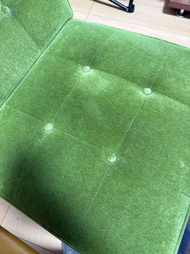 カリモク60 Kチェア 1シーター モケットグリーン