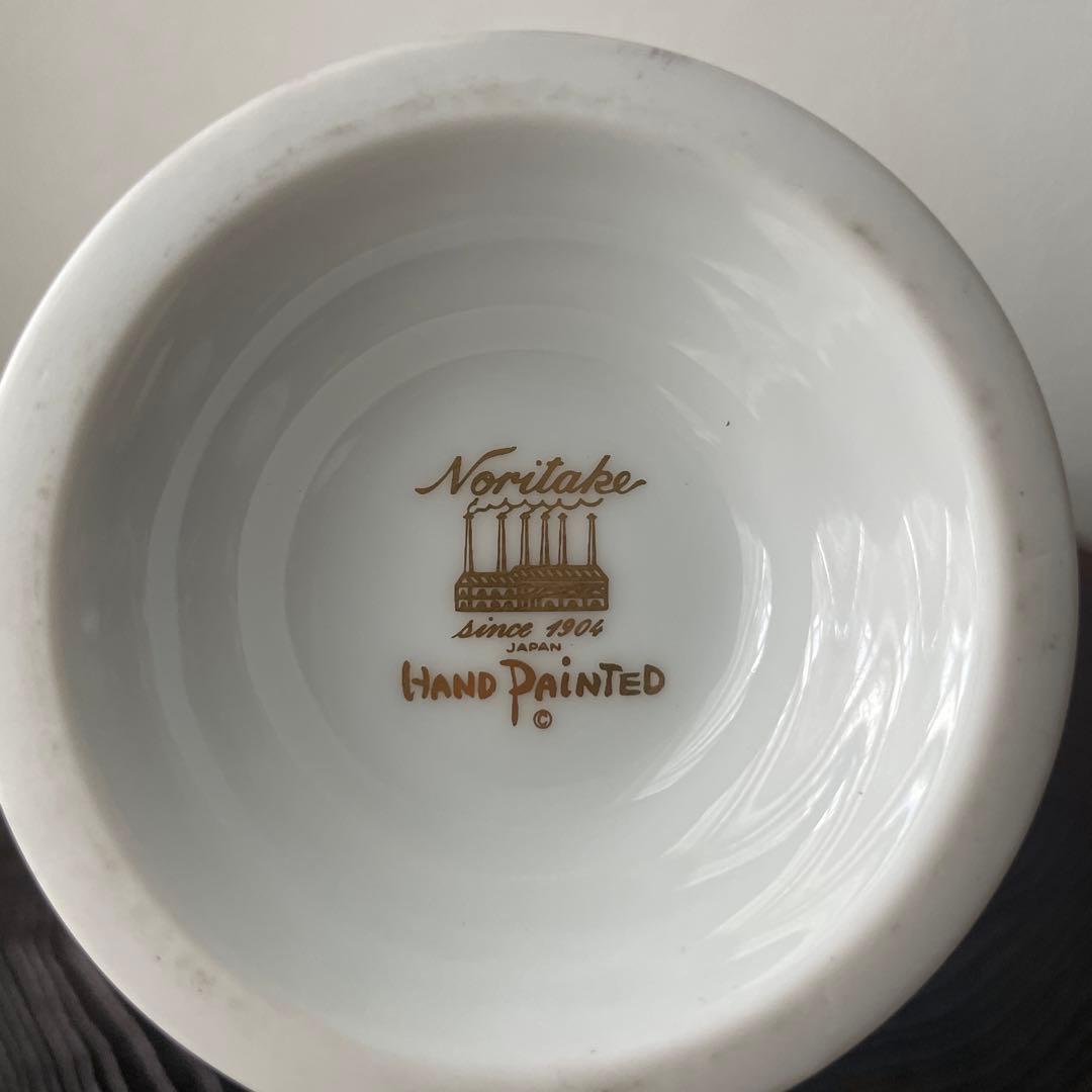 オールドノリタケ　Noritake 花瓶 風景画 白樺　手描き　T403