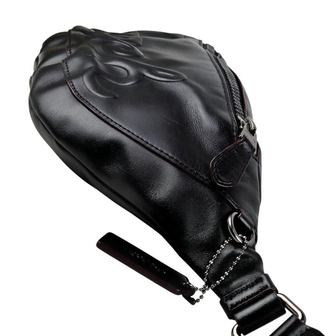 美品 コーチ COACH ウエストバッグ ボディーバッグ ブラック