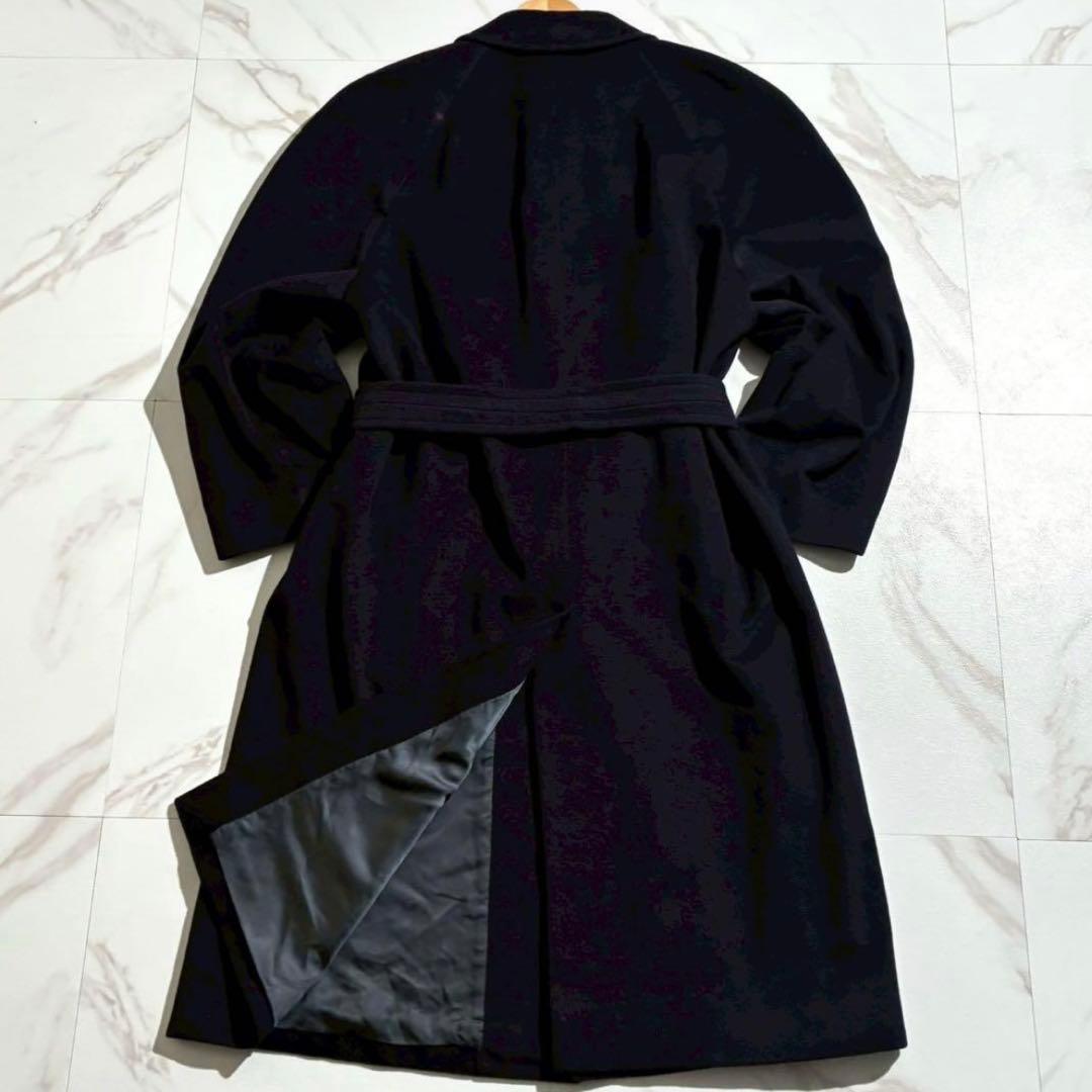 Dunhill ステンカラーコート ネイビー マキシ丈　L〜XLサイズ